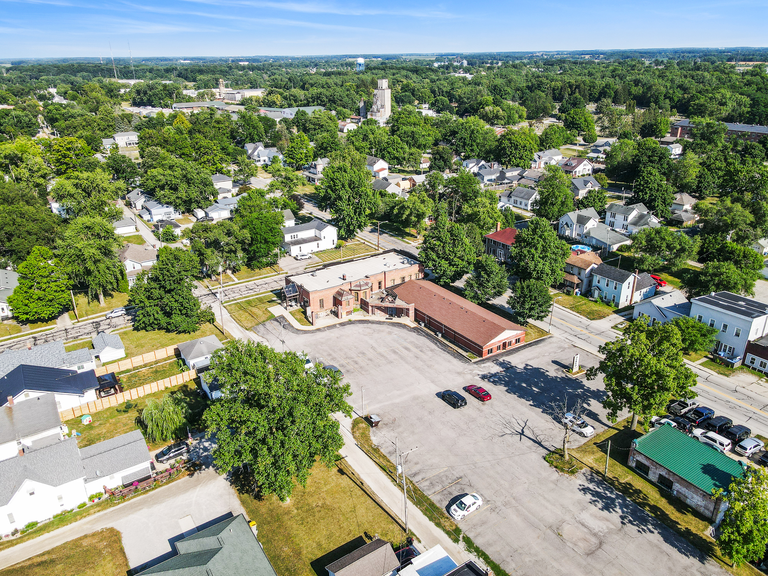 Aerial view of property