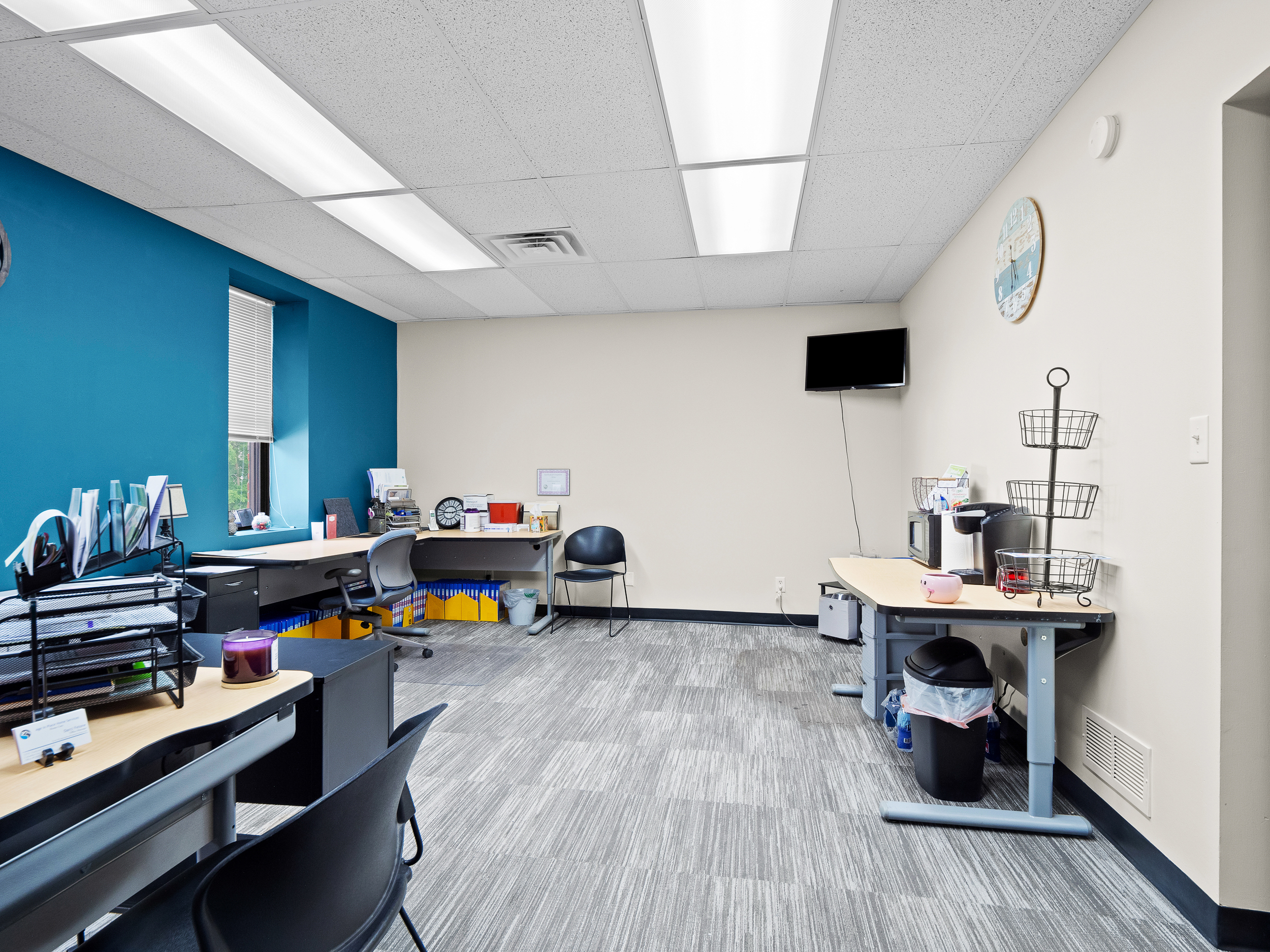 Furnished office workspace